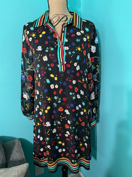 Alice + Olivia Dresses & Skirts - EUC Alice + Olivia Lalita Tropical Floral Print Lined Mini Dress Size Large